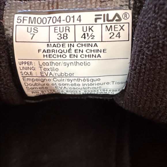 Fila Women's Black and White Chunky Sneakers - Picture 14 of 16